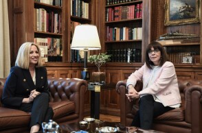 Η Κατερίνα Σακελλαροπούλου και η Φώφη Γεννηματά