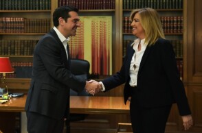 Ο Αλέξης Τσίπρας και η Φώφη Γεννηματά