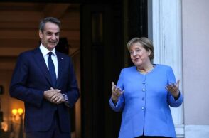 ΣΥΝΑΝΤΗΣΗ ΤΟΥ ΠΡΩΘΥΠΟΥΡΓΟΥ ΚΥΡ. ΜΗΤΣΟΤΑΚΗ ΜΕ ΤΗΝ ΚΑΓΚΕΛΑΡΙΟ ΤΗΣ ΓΕΡΜΑΝΙΑΣ Α. ΜΕΡΚΕΛ (ΤΑΤΙΑΝΑ ΜΠΟΛΑΡΗ/EUROKINISSI)