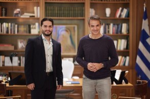 Ο Χρήστος Μάστορας με τον Κυριάκο Μητσοτάκη