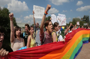 Διαδήλωση στη Ρωσία για τα δικαιώματα της ΛΟΑΤΚΙ κοινότητας (ΦΩΤΟ ΑΡΧΕΙΟΥ)