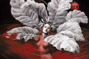 Φωτογραφία από το εξώφυλλο του βιβλίου «Η Κόμισσα του Αίματος» της Alejandra Pizarnik (Εκδ. Οξύ)