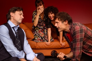 "Ο θεός της σφαγής" της Γιασμίνα Ρεζά με τους Μυρτώ Αλικάκη, Κώστα Κάππα, Δημήτρη Αλεξανδρή και Ευσταθία Τσαπαρέλη στο Θέατρο Αθηνά