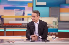 O Kυριάκος Μητσοτάκης 