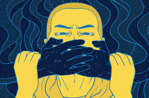 Καρικατούρα για τον περιορισμό του λόγου