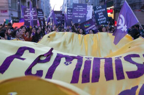 Διαδήλωση για την έμφυλη βία στην Κωνσταντινούπολη