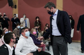 Παρουσίαση των νέων προγραμμάτων για νηπιαγωγείο, γυμνάσιο, λύκειο, απο την Υπουργό Παιδείας και Θρησκευμάτων Νίκη Κεραμέως παρουσία του Πρωθυπουργού Κυριάκου Μητσοτάκη