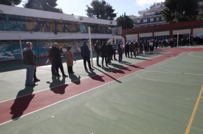 Εσωκομματικές εκλογές Κίνημα Αλλαγής πρώτος γύρος - Στιγμιότυπα