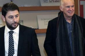 Ο Γιώργος Παπανδρέου και ο Νίκος Ανδρουλάκης