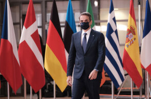 Ο πρωθυπουργός Κυριάκος Μητσοτάκης στις Βρυξέλλες