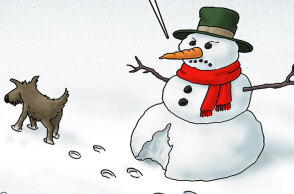 Το σκίτσο του Αρκά για την κακοκαιρία «Κάρμελ»