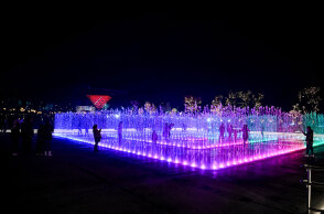 Το εντυπωσιακό συντριβάνι στο Experience Park Ελληνικού