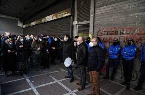 Απεργιακή συγκέντρωση εργαζομενων στον ΕΦΚΑ στο υπουργείο Εργασίας