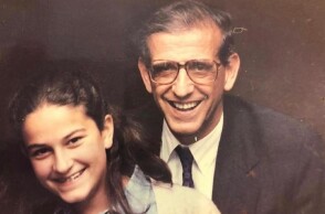 Η Νίκη Κεραμέως με τον πατέρα της