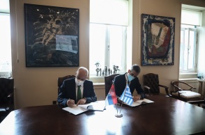 ΣΥΝΑΝΤΗΣΗ ΤΟΥ ΔΗΜΑΡΧΟΥ ΑΘΗΝΑΙΩΝ ΜΕ ΤΟΝ ΔΗΜΑΡΧΟ ΒΕΛΙΓΡΑΔΙΟΥ 