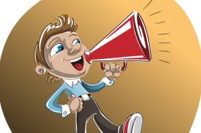 Cartoon με ένα αγόρι και μια ντουντούκα