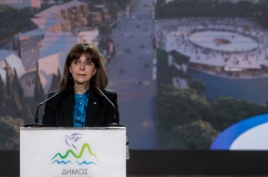 ΕΚΔΗΛΩΣΗ ΓΙΑ ΤΗΝ ΕΠΙΣΗΜΗ ΠΑΡΟΥΣΙΑΣΗ ΤΟΥ ΣΧΕΔΙΟΥ ΑΝΕΓΕΡΣΗΣ ΤΟΥ ΜΕΓΑΡΟΥ ΠΑΓΚΟΣΜΙΟΥ ΠΟΝΤΙΑΚΟΥ ΕΛΛΗΝΙΣΜΟΥ ΣΟΥΡΜΕΝΩΝ (ΓΙΩΡΓΟΣ ΚΟΝΤΑΡΙΝΗΣ / EUROKINISSI)