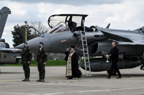 Τελετή υποδοχής των πολεμικών αεροσκαφών RAFALE στην 114 ΠΜ στην Τανάγρα