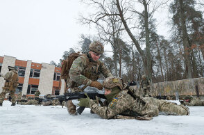 Στρατιωτική άσκηση του ουκρανικού στρατού κοντά στο Κίεβο