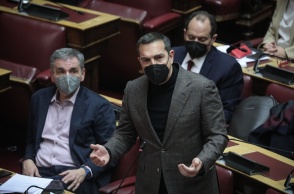 Ο πρόεδρος του ΣΥΡΙΖΑ- Προοδευτική Συμμαχία, Αλέξης Τσίπρας, στη Βουλή