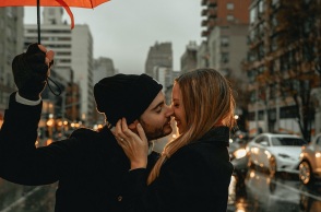 Ένα ερωτευμένο ζευγάρι. 