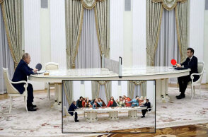 Η συνάντηση Πούτιν με Μακρόν στο Κρεμλίνο και το «παιχνίδι» στο Twitter