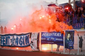 Οπαδοί στο γήπεδο του Ατρόμητου