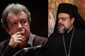 Πέτρος Τατσόπουλος και μητροπολίτης Μεσσηνίας Χρυσόστομος