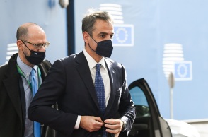 Κυριάκος Μητσοτάκης - Άτυπη συνάντηση των μελών του Ευρωπαϊκού Συμβουλίου με αντικείμενο τις τελευταίες εξελίξεις στην Ουκρανία