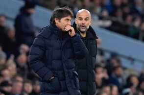 Ο Πεπ Γκουαρντιόλα και ο Αντόνιο Κόντε