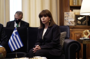 Η πρόεδρος της Δημοκρατίας, Κατερίνα Σακελλαροπούλου