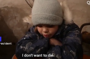 Πόλεμος στην Ουκρανία: «Δεν θέλω να πεθάνω», λέει κλαίγοντας παιδάκι