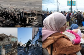 Ουκρανία: Εικόνες από την τρίτη ημέρα της ρωσικής εισβολής 