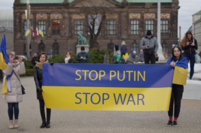 Διαρτυρία για τον πόλεμο στην Ουκρανία