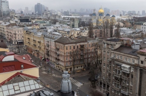 Το έρημο Κίεβο το πρωί της 24ης Φεβρουαρίου