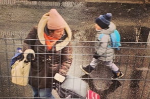 Πρόσφυγες στην Ουκρανία - Μητέρα και παιδί