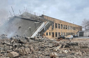 Καταστροφές στο αεροδρόμιο της Βιννίτσια στην Ουκρανία μετά τον ρωσικό βομβαρδισμό