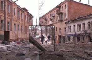 Καταστροφές στο Χάρκοβο μετά τον ρωσικό βομβαρδισμό