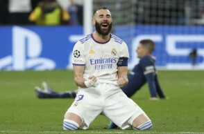 Ο Καρίμ Μπενζεμά στο ματς με την Παρί Σεν Ζερμέν