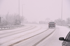 Χιόνια στην Εθνική Οδό