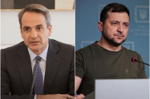 Πόλεμος στην Ουκρανία: Επικοινωνία Μητσοτάκη - Ζελένσκι 