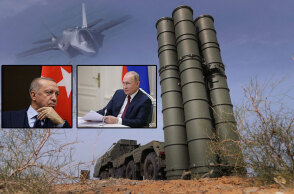 S-400 και F-35 (κεντρική) | Ερντογάν και Πούτιν (ένθετες)