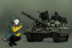 Το νέο σκίτσο του Αρκά για τον πόλεμο στην Ουκρανία