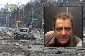 Πόλεμος στο Χάρκοβο (κεντρική) - Αντώνης Καφετζόπουλος (ένθετη)