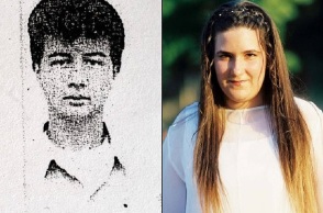 Ο Θανάσης Αρβανίτης και η Αδαμαντία Κάρκαλη. 