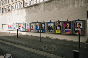 γαλλικές εκλογές, αφίσες υποψηφίων