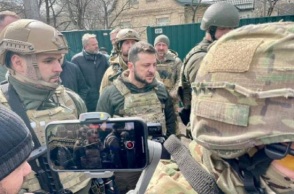 Ουκρανία: Ο Ζελένσκι πήγε στην Μπούκα 