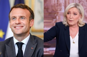 Γαλλικές εκλογές: Οι δύο από τους βασικούς διεκδικητές, Εμανουέλ Μακρόν και Μαρίν Λεπέν