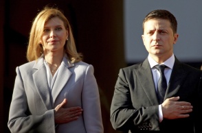 Η Ολένα Ζελένσκα, σύζυγος του προέδρου της Ουκρανίας, Βολοντίμιρ Ζελένσκι