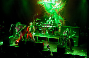 Στιγμιότυπο από τη συναυλία των Sepultura στην Αθήνα τον Μάρτιο του 2005